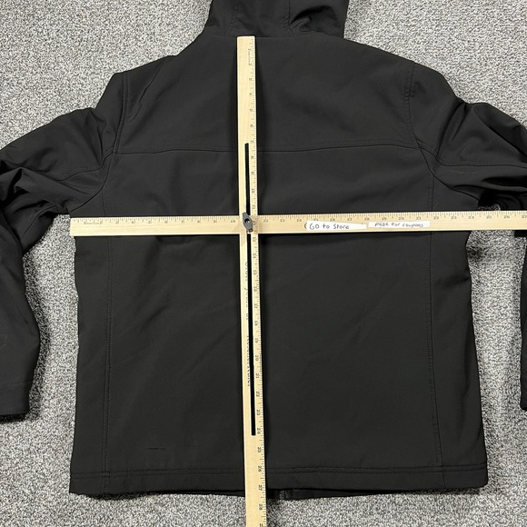 Levis Jacket Mens L Black Hooded Fleece Lined Insulated Winter Coat - Picture 11 of 15